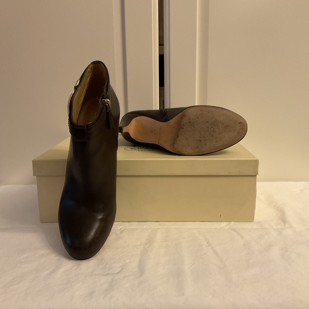 Coach Chestnut Bianca Booties 8.5 - Picture 3 of 3